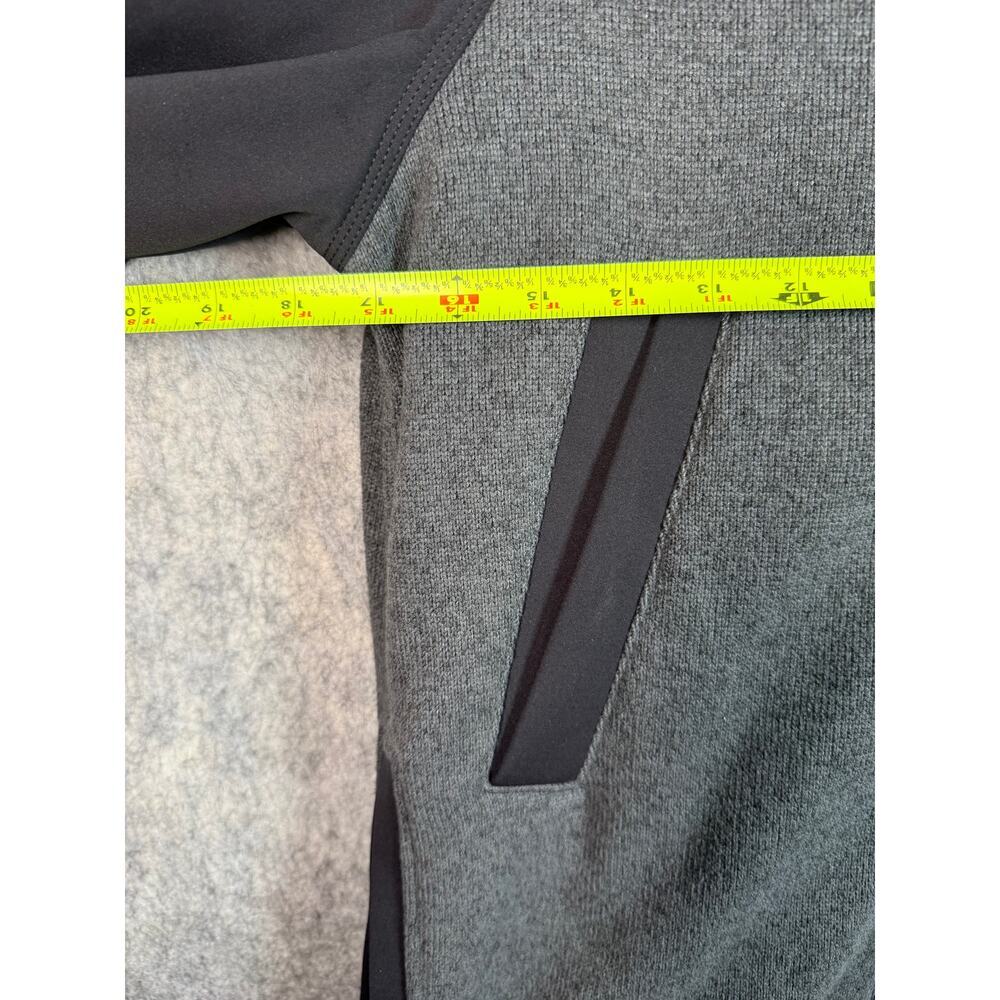 Lululemon Both Ways Bomber Reversible Black Gray Size 4/6 Fleece Satin Full Zip - Picture 8 of 9